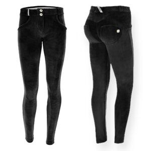Freddy WR.UP Chenille Black Velour Pants Size 8